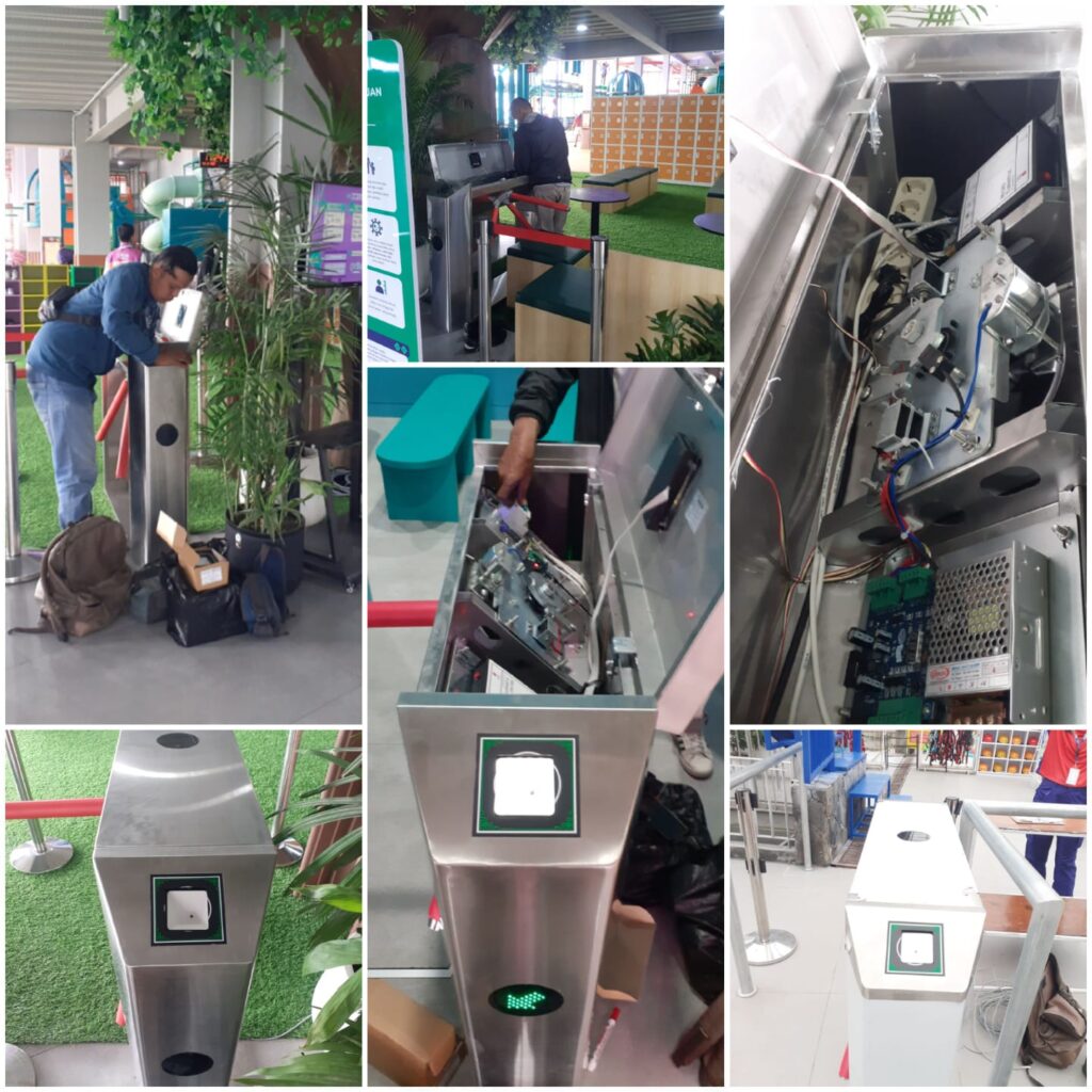 pintu akses wahana permainan terintegrasi