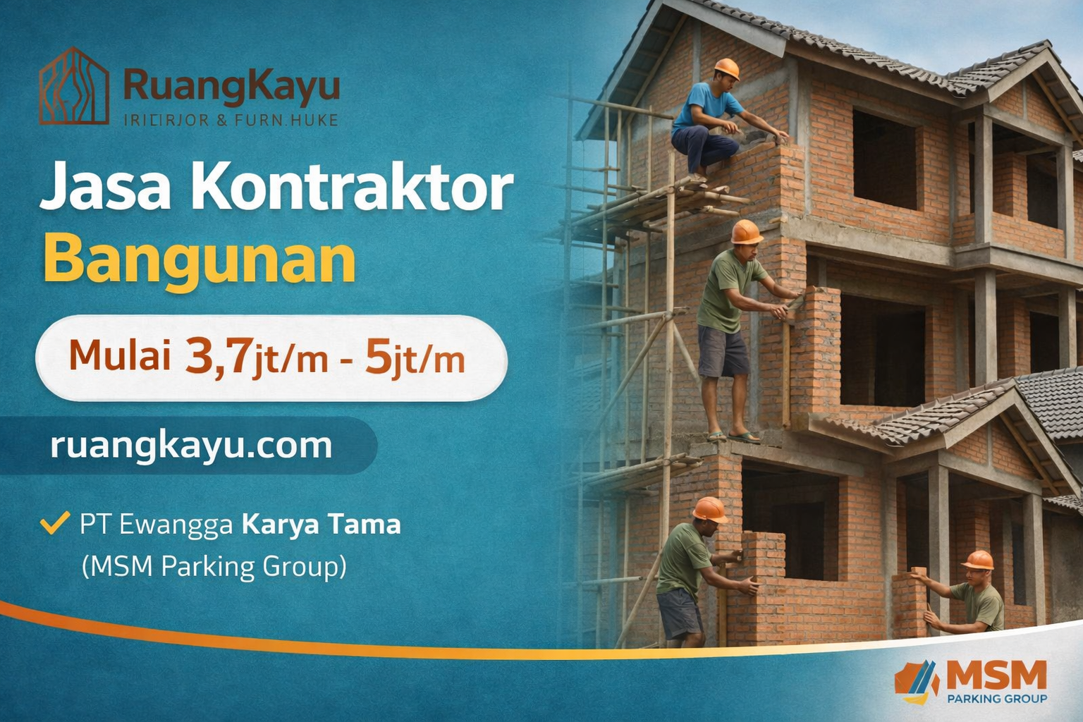 Jasa Kontraktor Bangun Rumah “Terima Beres” di Bandung Bersama PT Ewangga Karya Tama