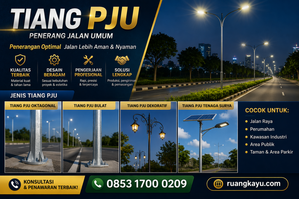 Produsen Tiang PJU Bandung, Distributor PJU Bandung, Tiang Lampu Jalan Oktagonal, Jasa Bangunan Bandung, Jasa Interior Bandung, PT Ewangga Karya Tama, MSM Parking Group, Kontraktor Besar di Bandung, PJU Tenaga Surya Bandung.