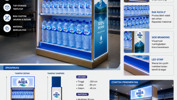 Ruangkayu.com – Solusi jasa pembuatan rak display custom terbaik untuk toko retail dan bisnis modern Anda.