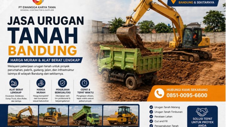 Jasa Urugan Tanah Bandung: Harga Murah & Alat Berat Lengkap