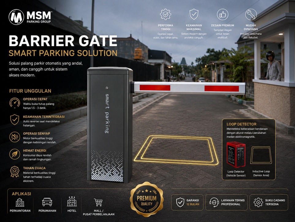 Palang parkir barrier gate