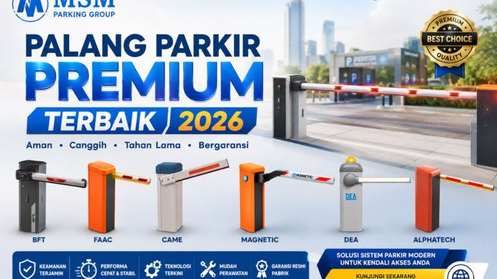 Palang Parkir Premium / Barrier Gate Premium Terbaik 2026 Dalam proyek parkir skala besar, industri, mall, rumah sakit, atau perumahan premium, memilih barrier gate premium menjadi sangat penting