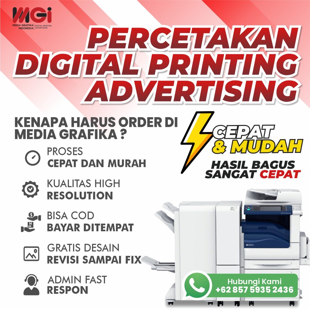 Jasa Percetakan Batam menyediakan layanan digital printing, banner, brosur, stiker, neon box, letter timbul, dan media promosi profesional untuk kebutuhan bisnis di Batam.