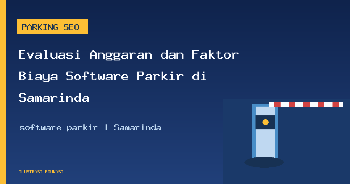 Ilustrasi software parkir di Samarinda