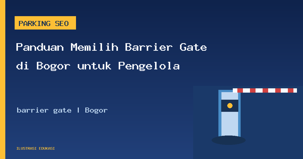 Ilustrasi barrier gate di Bogor