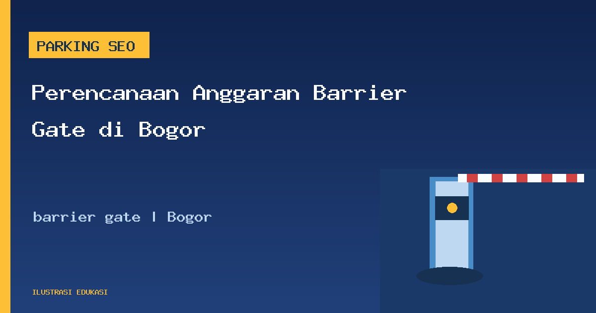 Ilustrasi barrier gate di Bogor