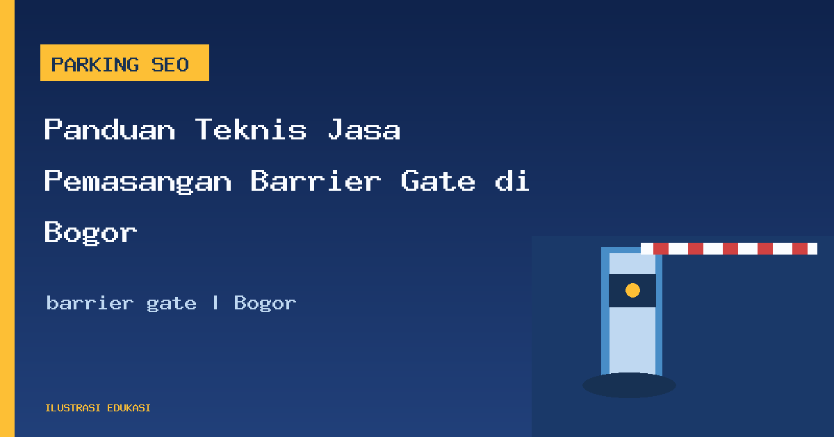 Ilustrasi barrier gate di Bogor