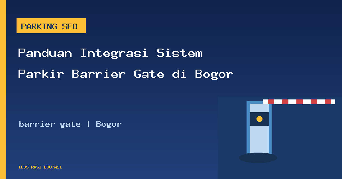 Ilustrasi barrier gate di Bogor