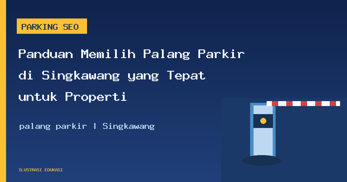 Ilustrasi palang parkir di Singkawang