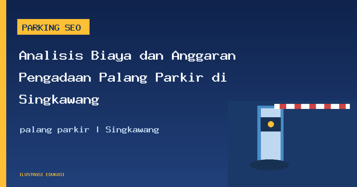 Ilustrasi palang parkir di Singkawang