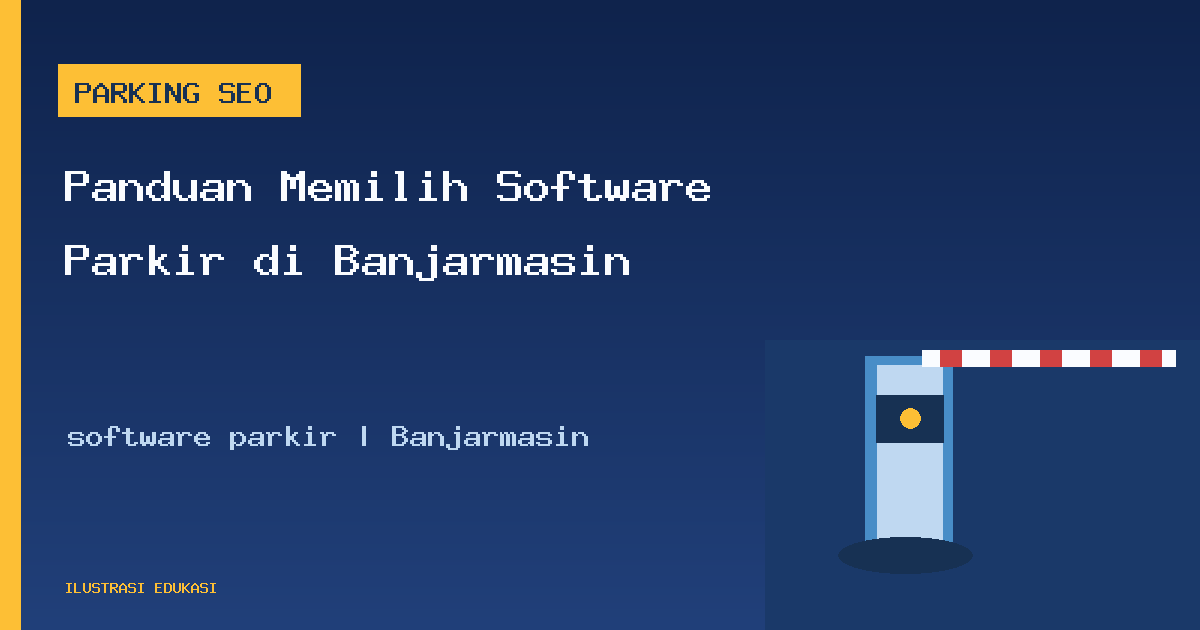Ilustrasi software parkir di Banjarmasin