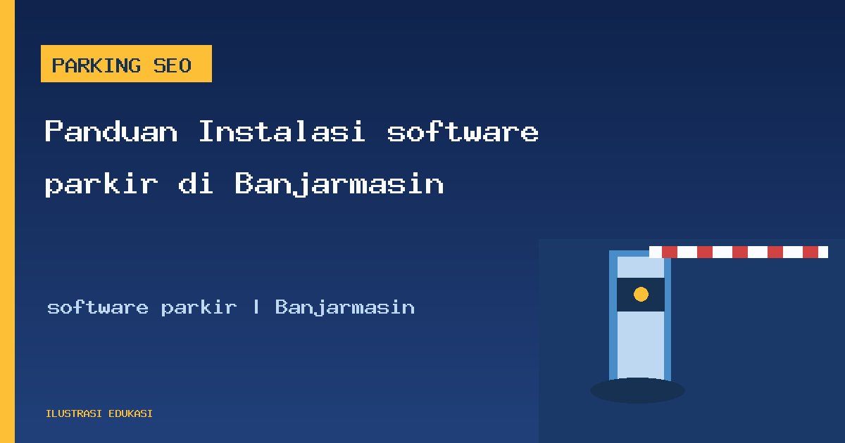 Ilustrasi software parkir di Banjarmasin
