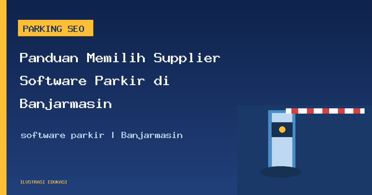Ilustrasi software parkir di Banjarmasin
