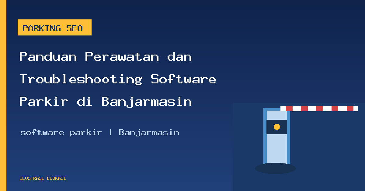 Ilustrasi software parkir di Banjarmasin